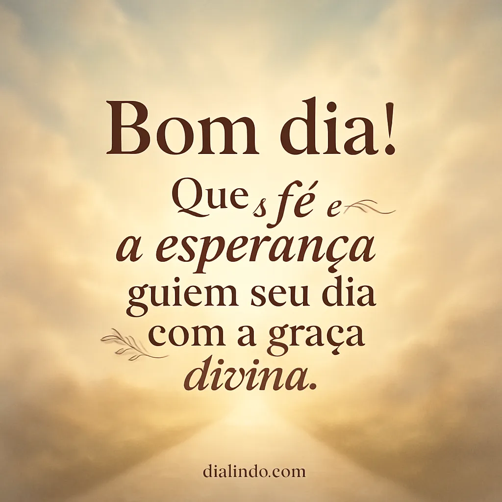 Graça Divina no Amanhecer. - Imagem inspiradora