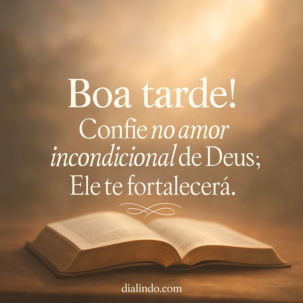 Deus te ama, recupere forças.