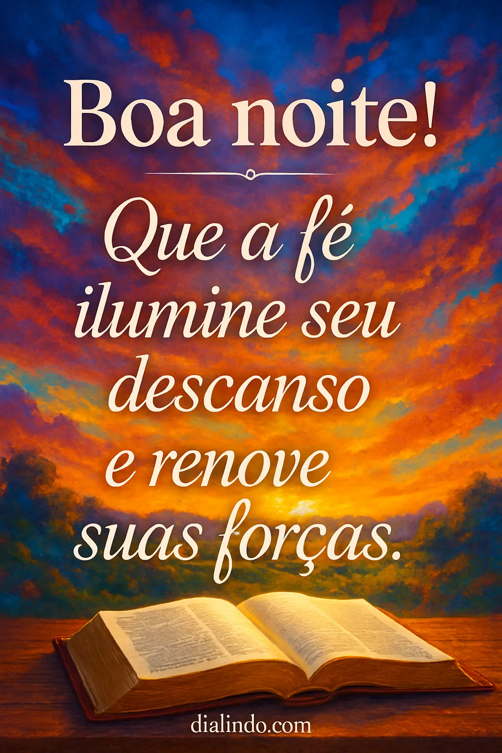 Fé no repouso, força renovada.