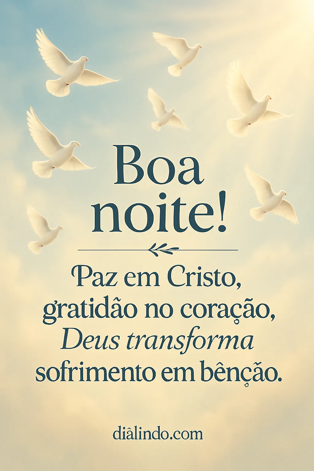 Sofrimento Transmutado em Paz Grata