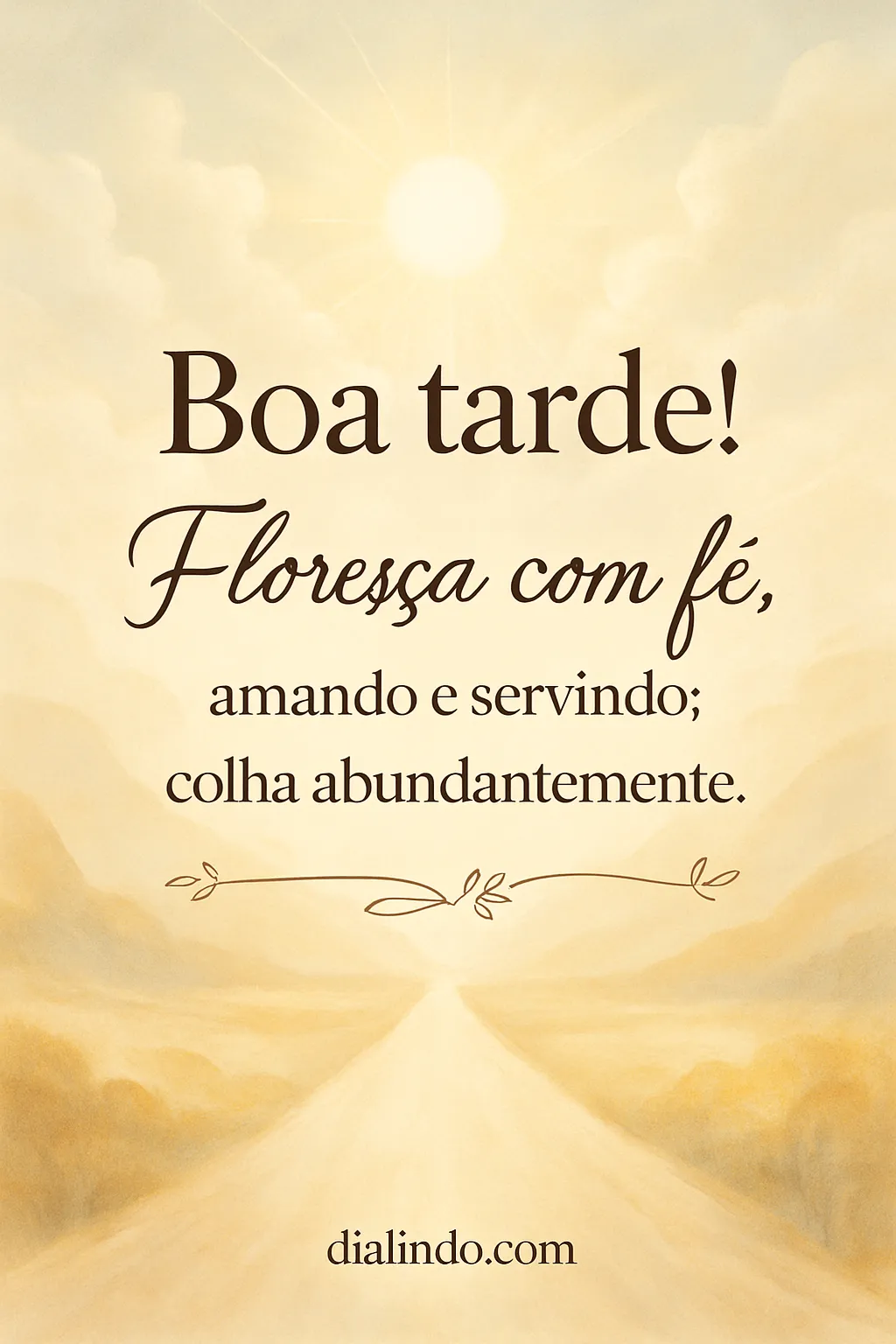 Fé, Amor, Colheita Fértil