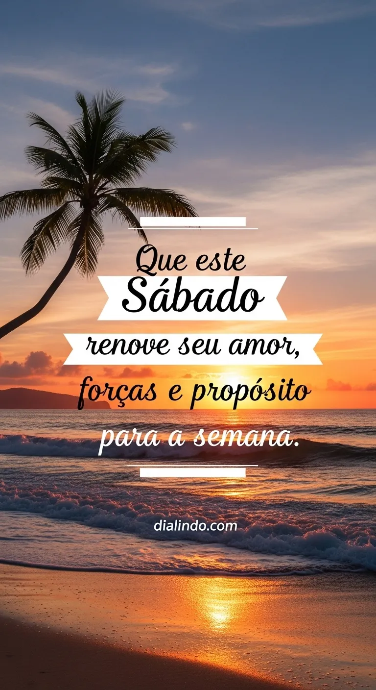 Sábado: Amor, Força e Propósito