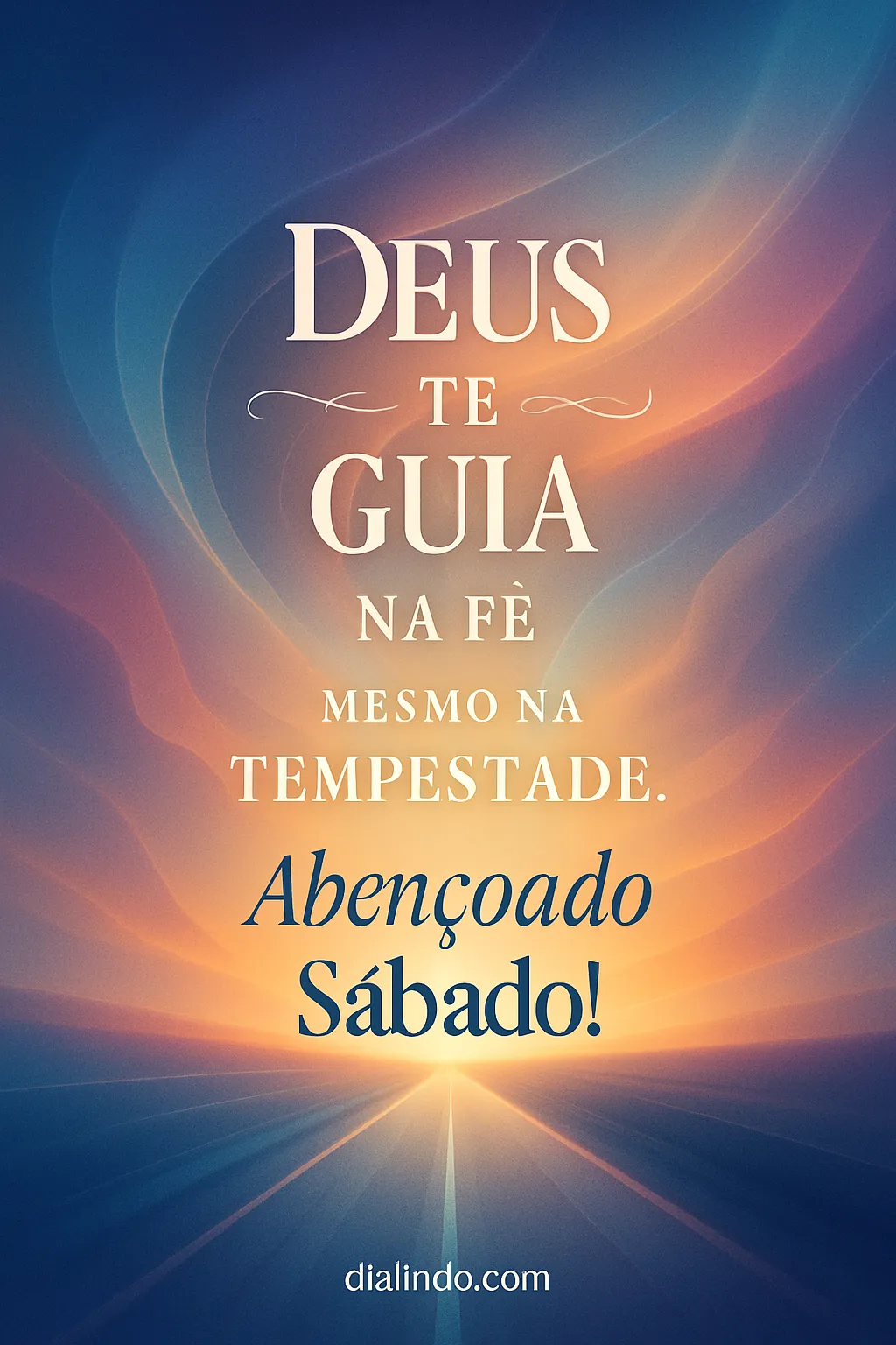 Fé guiada no Sábado.