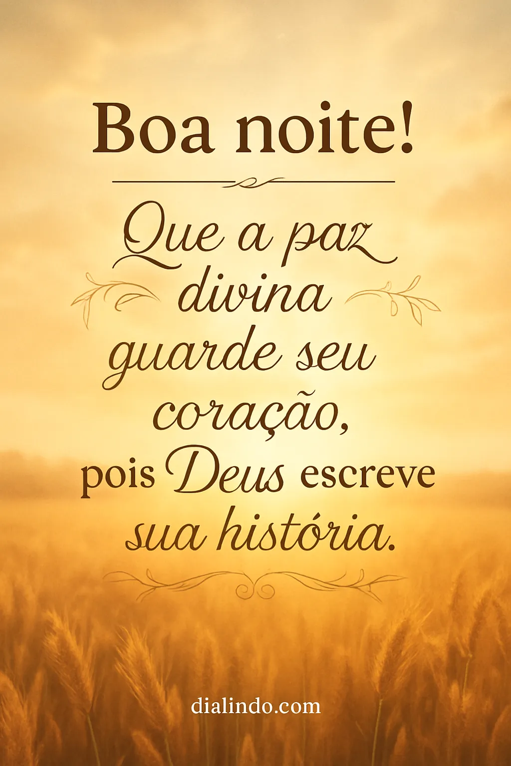 História Divina: Paz no Coração