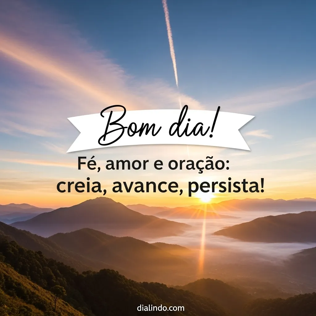 Tríade da Manhã: Creia, Avance, Persista.