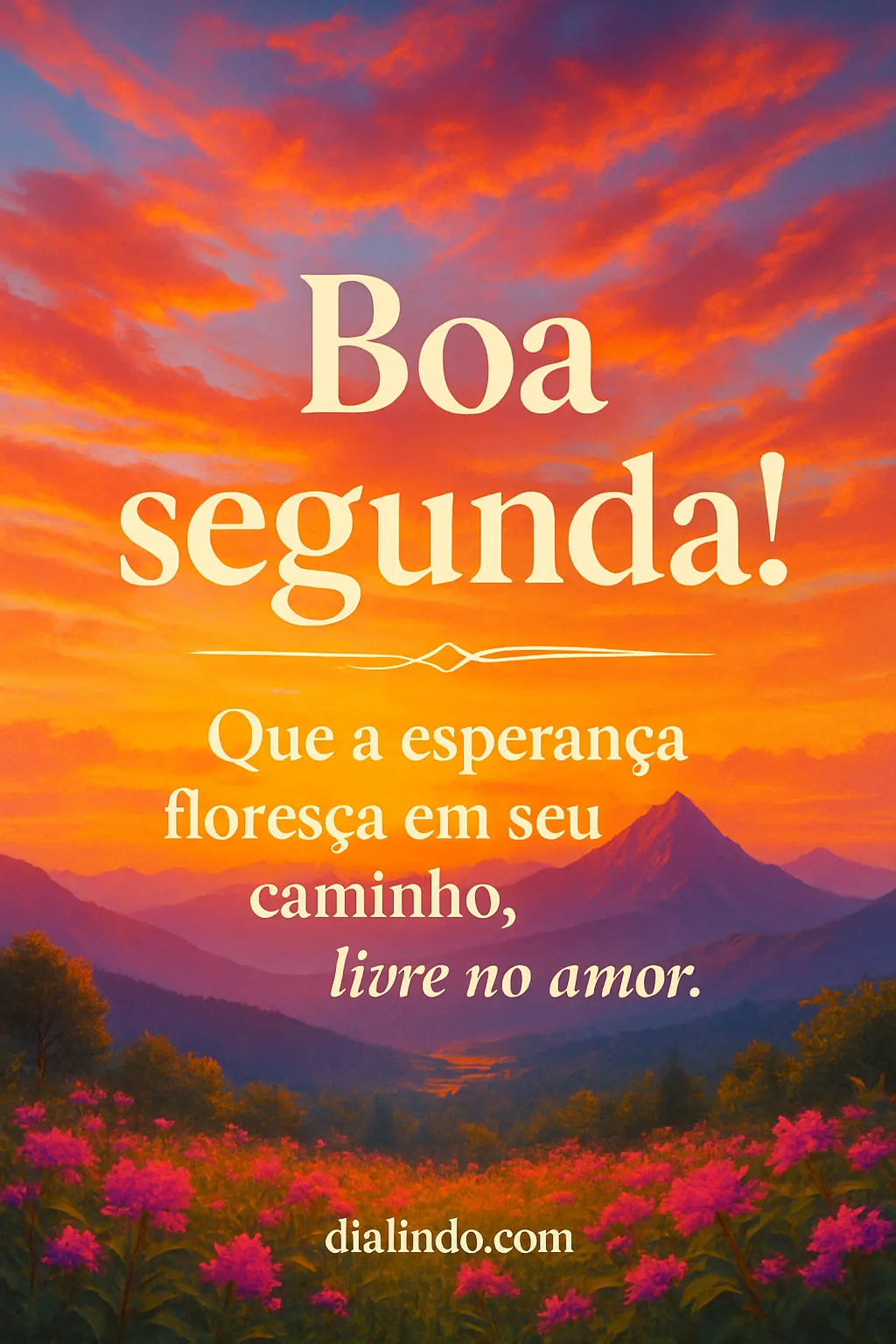 Segunda: Amor e Florescer Livre