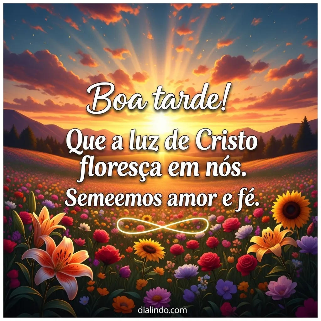 Luz, Amor e Fé Florescentes.