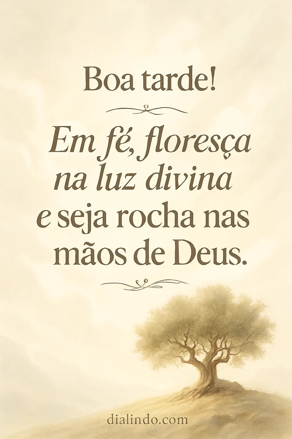 Luz, Flor, Rocha: Fé Divina