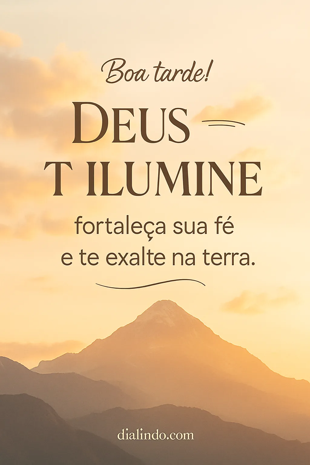 Luz, Fé, Exaltação Terrena.