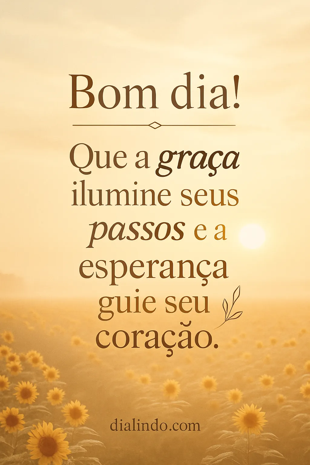 Luz e Esperança Matinal.