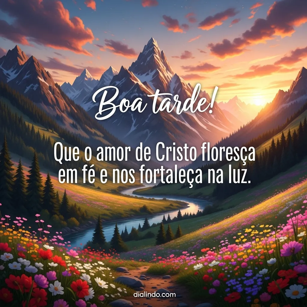 Luz e Amor Florescendo em Fé