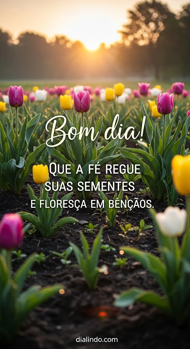 Fé: Jardim Abençoado Florescendo