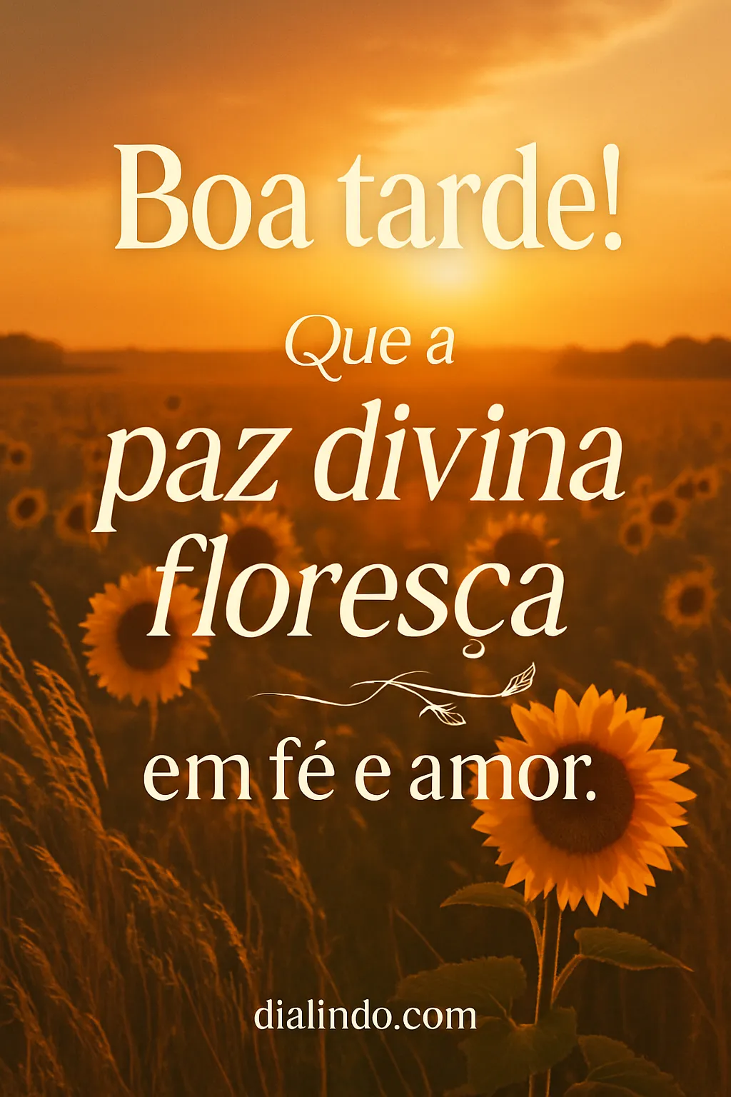 Paz Florida em Fé e Amor