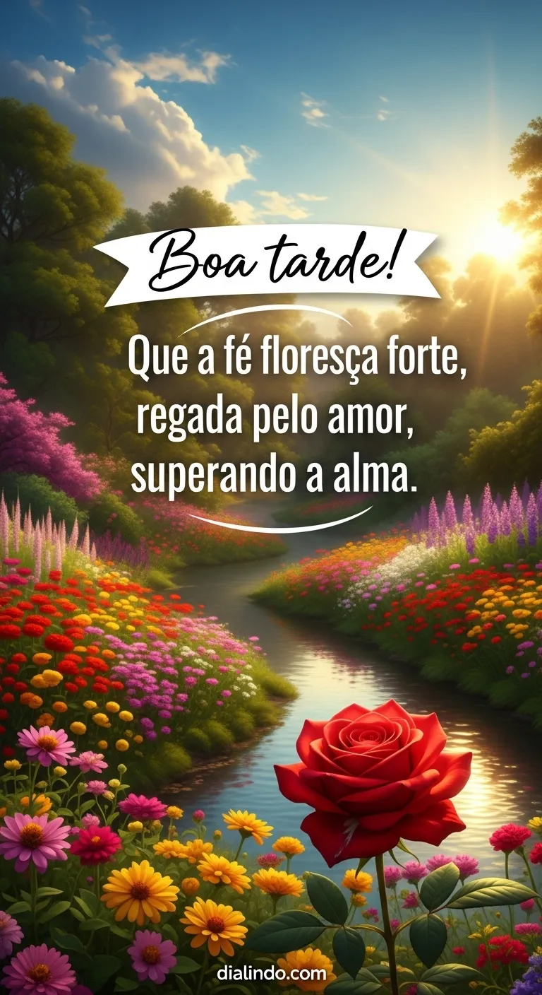 Fé florida que transcende a alma