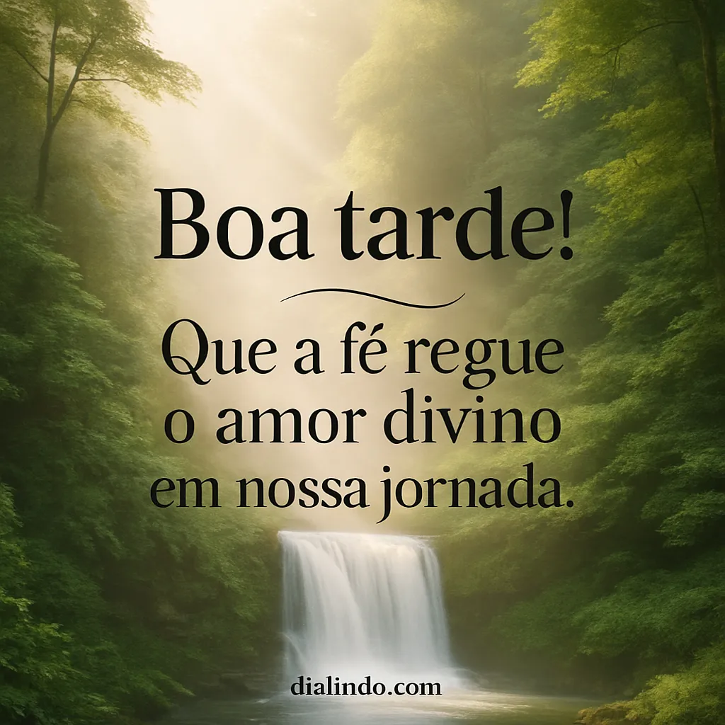 Amor Divino Irrigando a Jornada