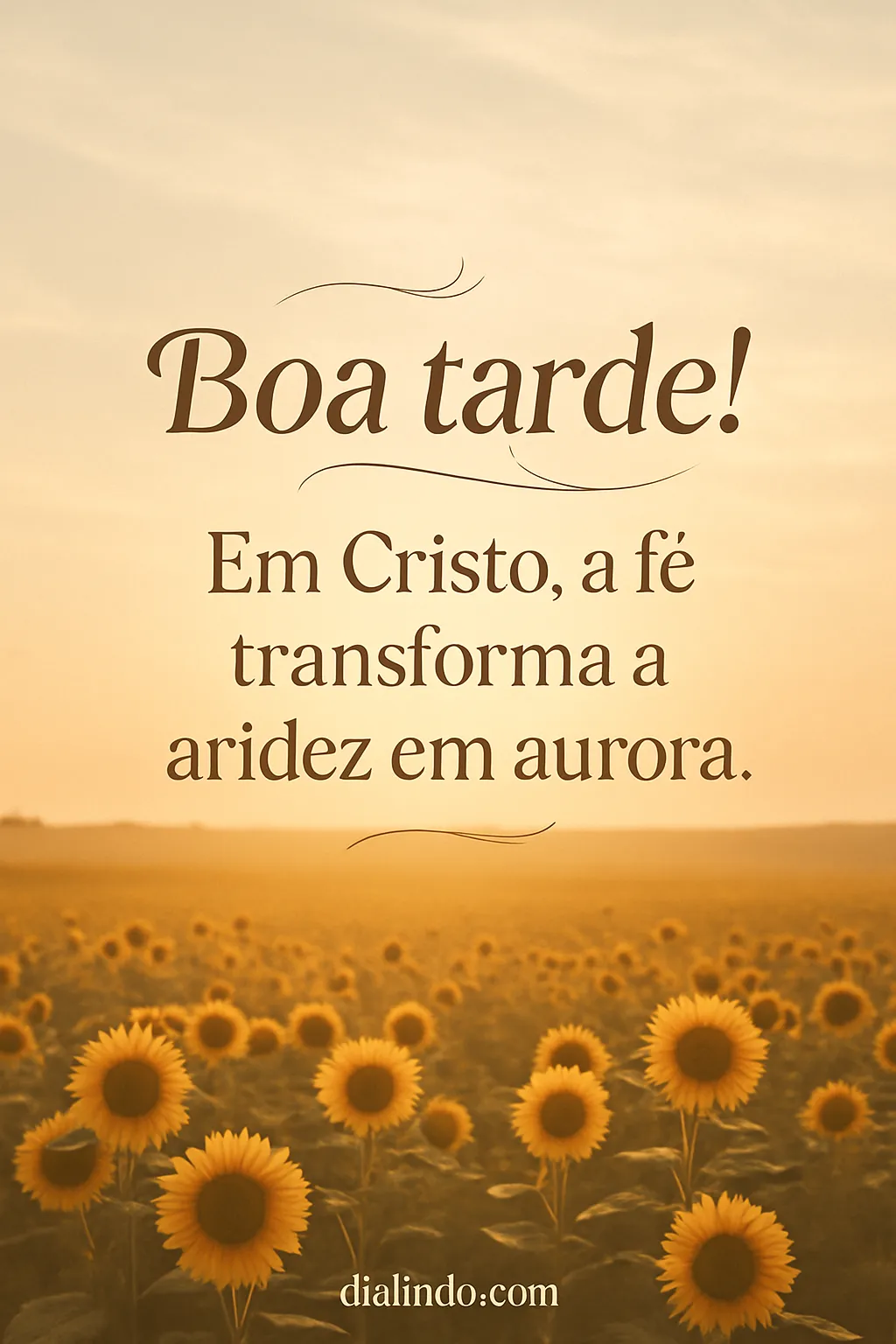 Aridez Transmutada em Aurora Cristã