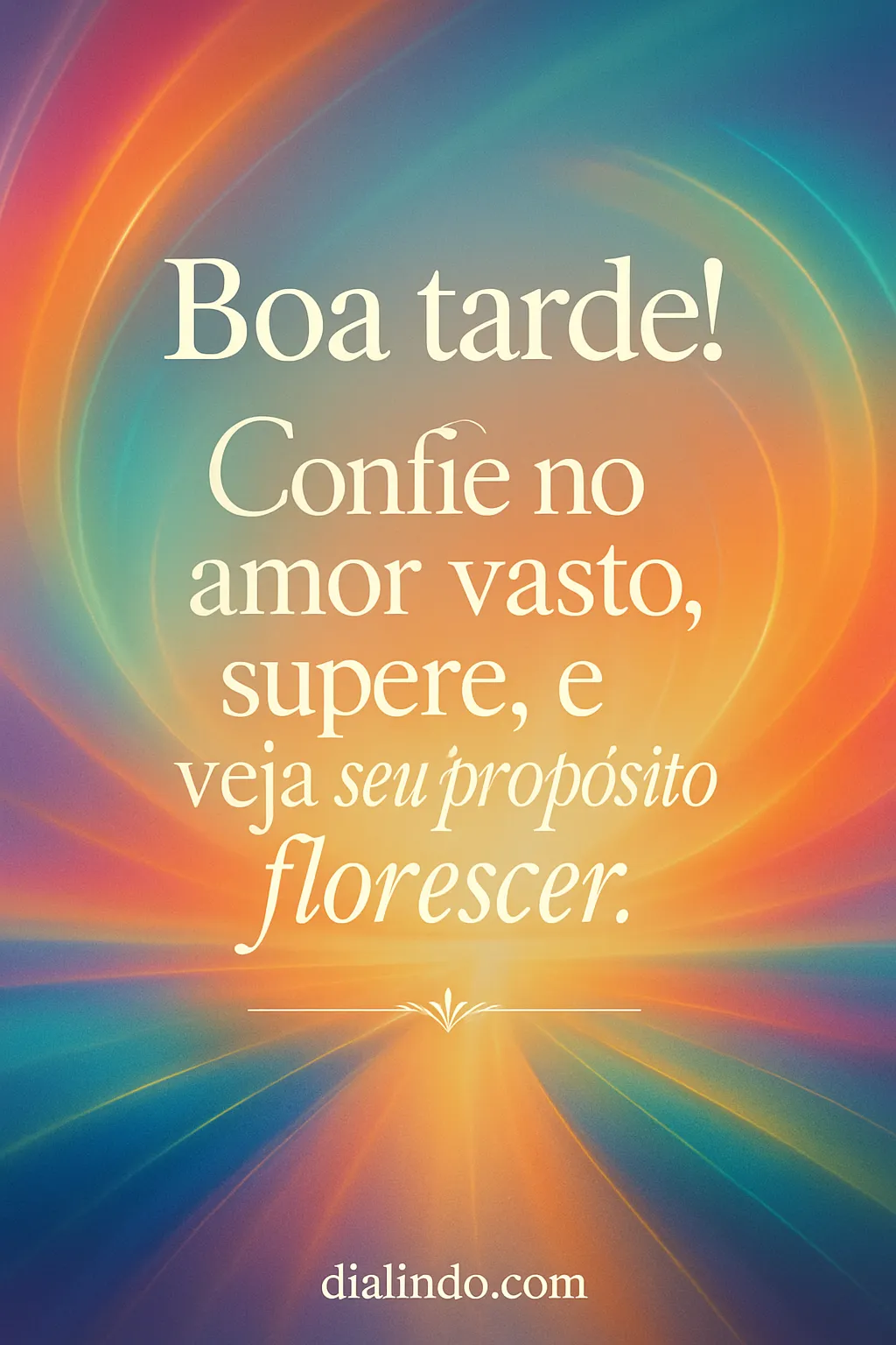 Amor vasto: florescer com propósito.