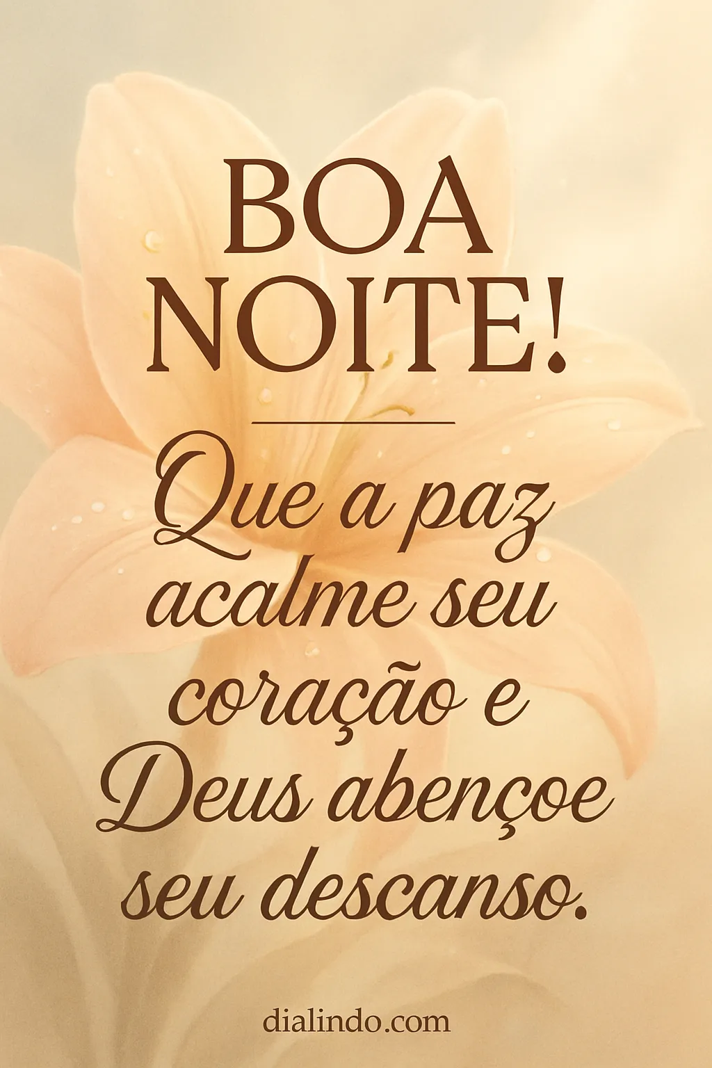 Paz Noturna Abençoada no Coração.