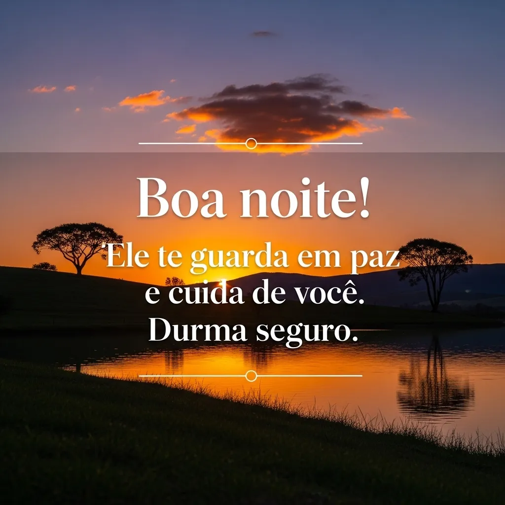 Amparo noturno: sono sereno.