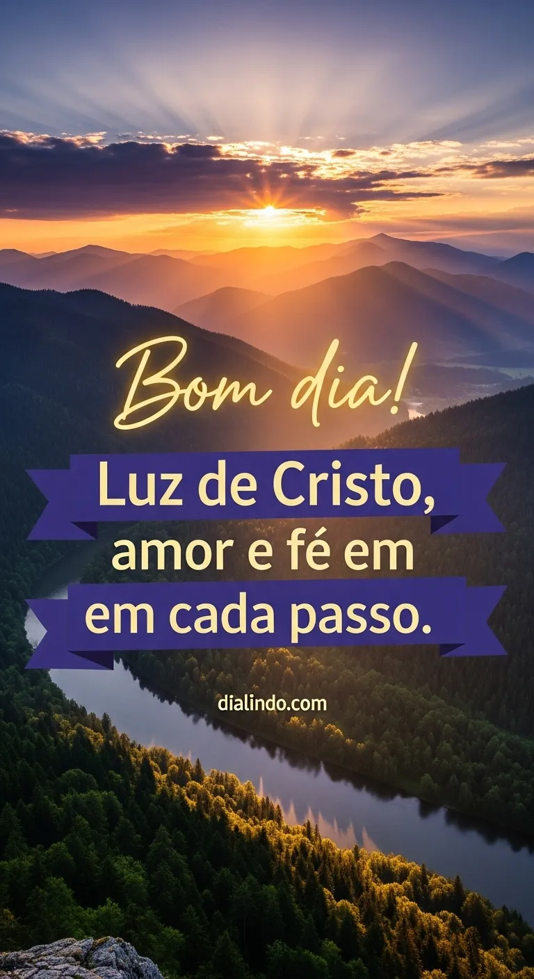 Passos Iluminados: Amor e Fé.