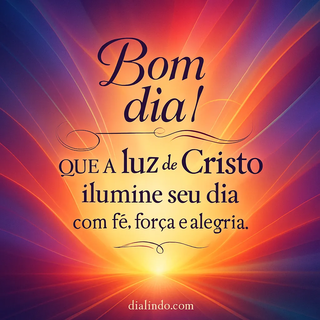 Cristo: Luz, Fé, Alegria