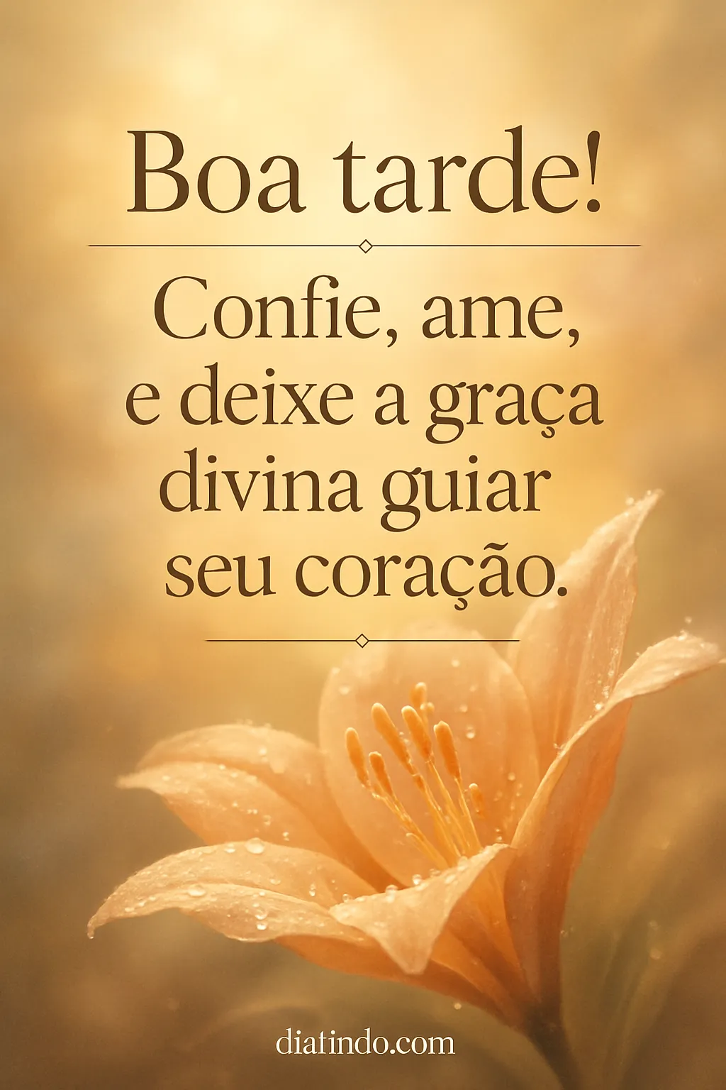 Coração Guiado, Amor Confidente.