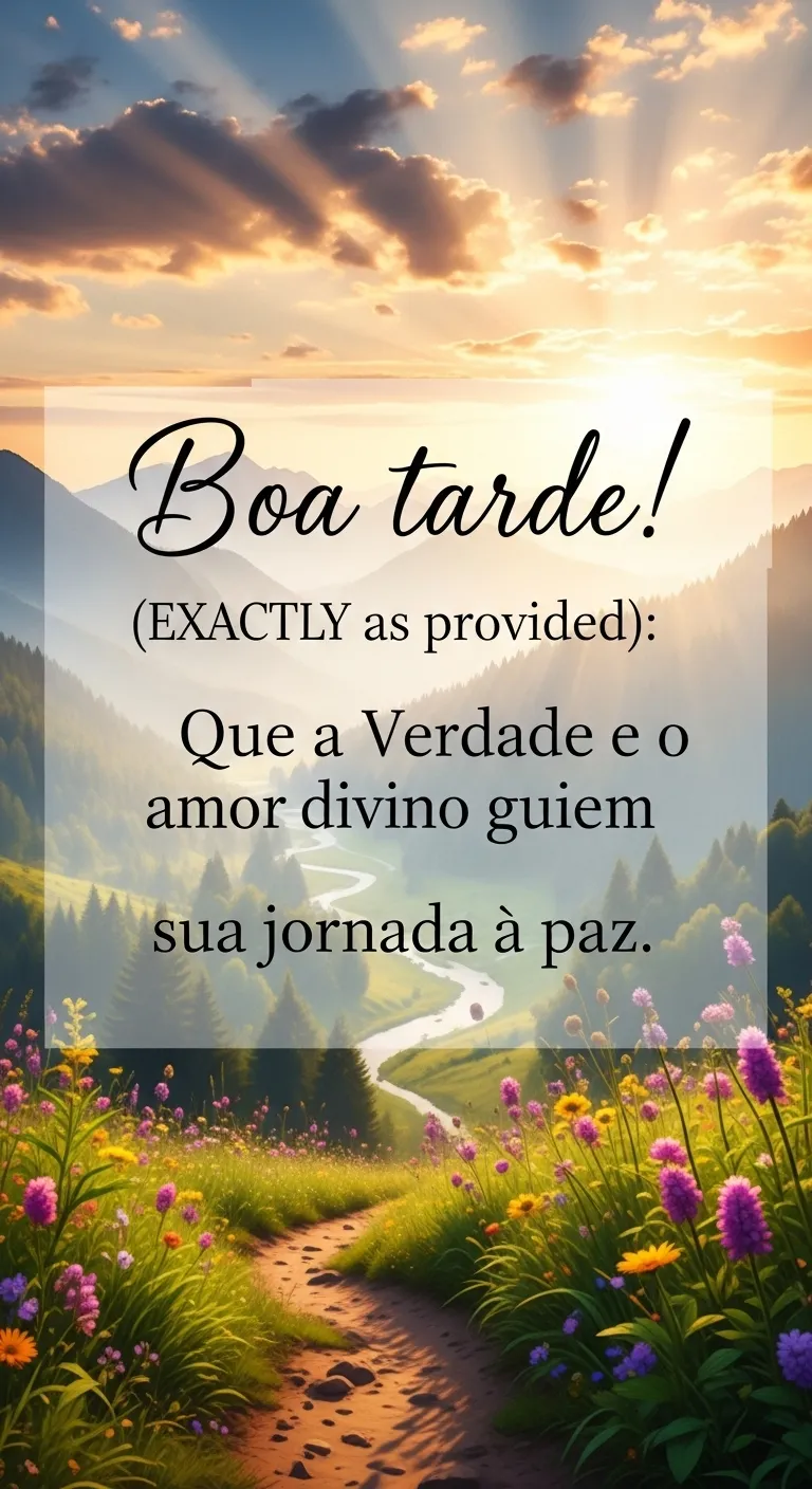 Verdade, Amor, Paz: Seu Caminho