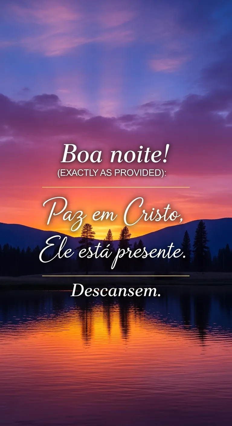 Presença Divina: Repouso em Cristo
