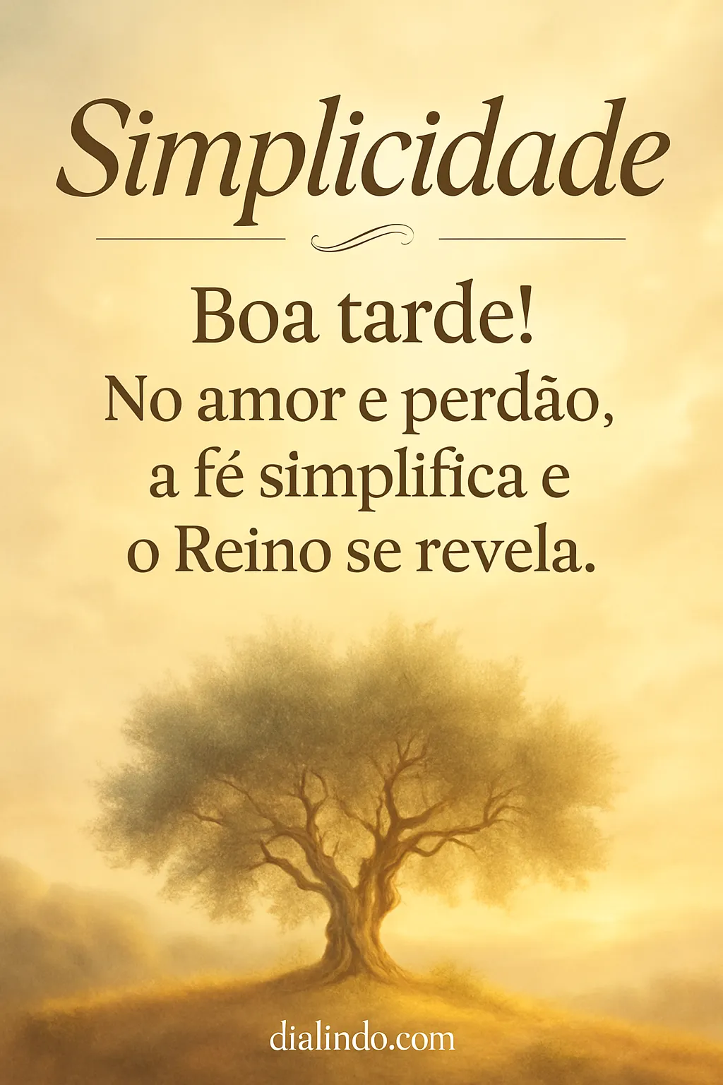 Amor, Perdão, Reino Simplificado.