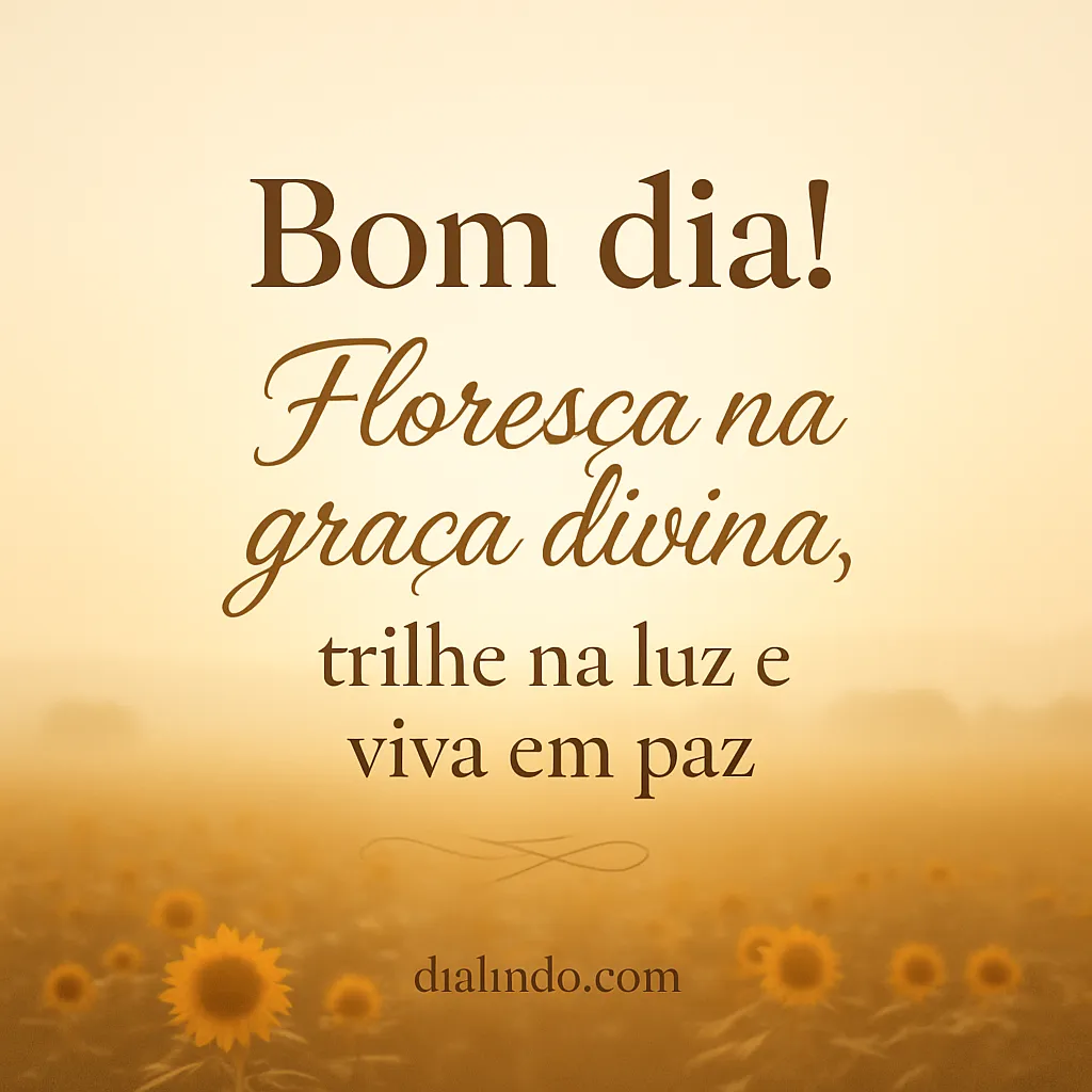 Alvorecer da Graça em Paz.