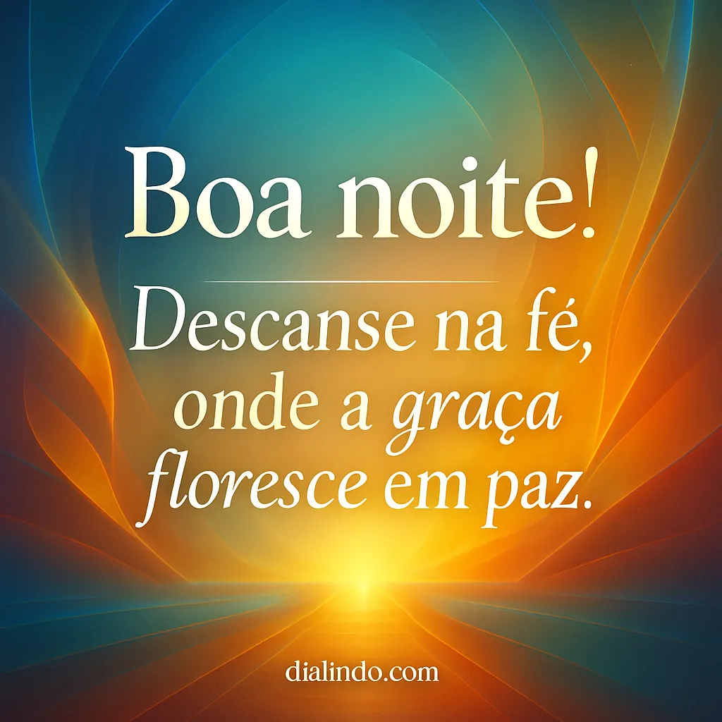 Graça florida no repouso.
