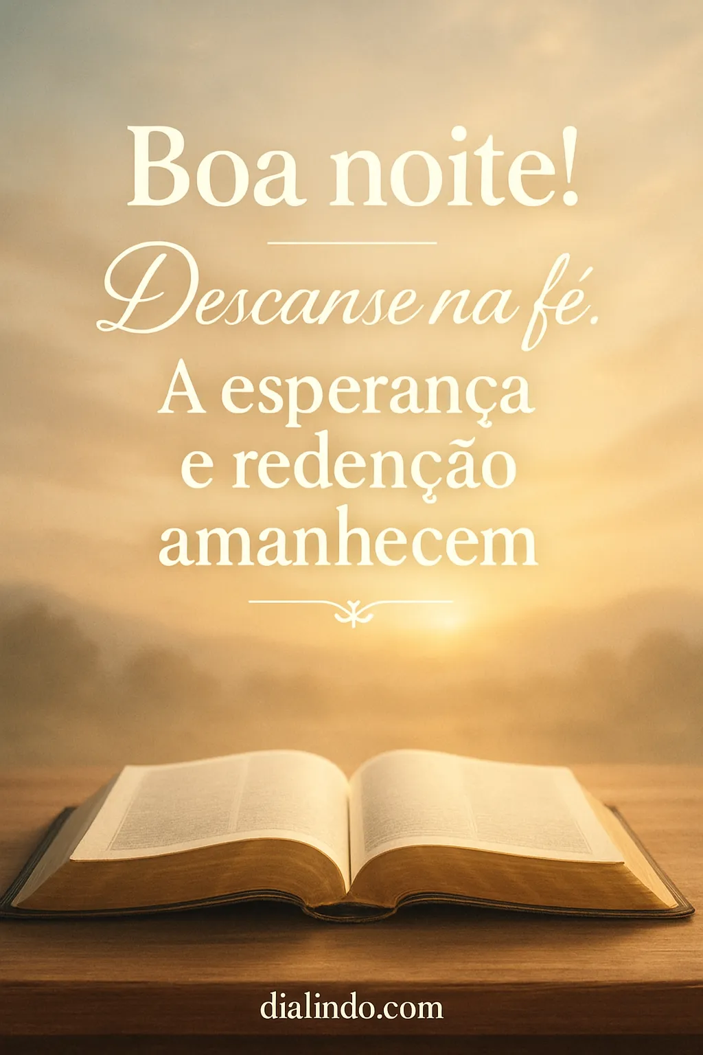 Fé Adormecida, Aurora Redentora