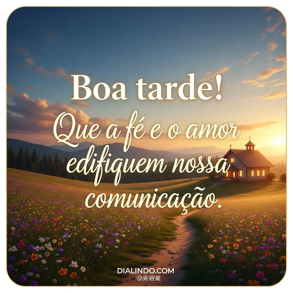 Diálogo edificado no amor.