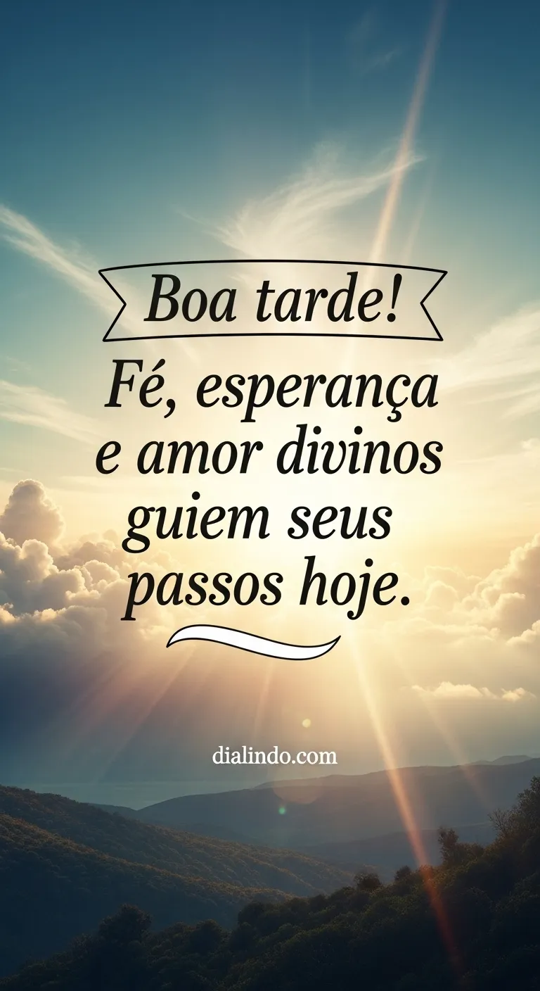 Trilhe Divina, Amanhã Feliz.