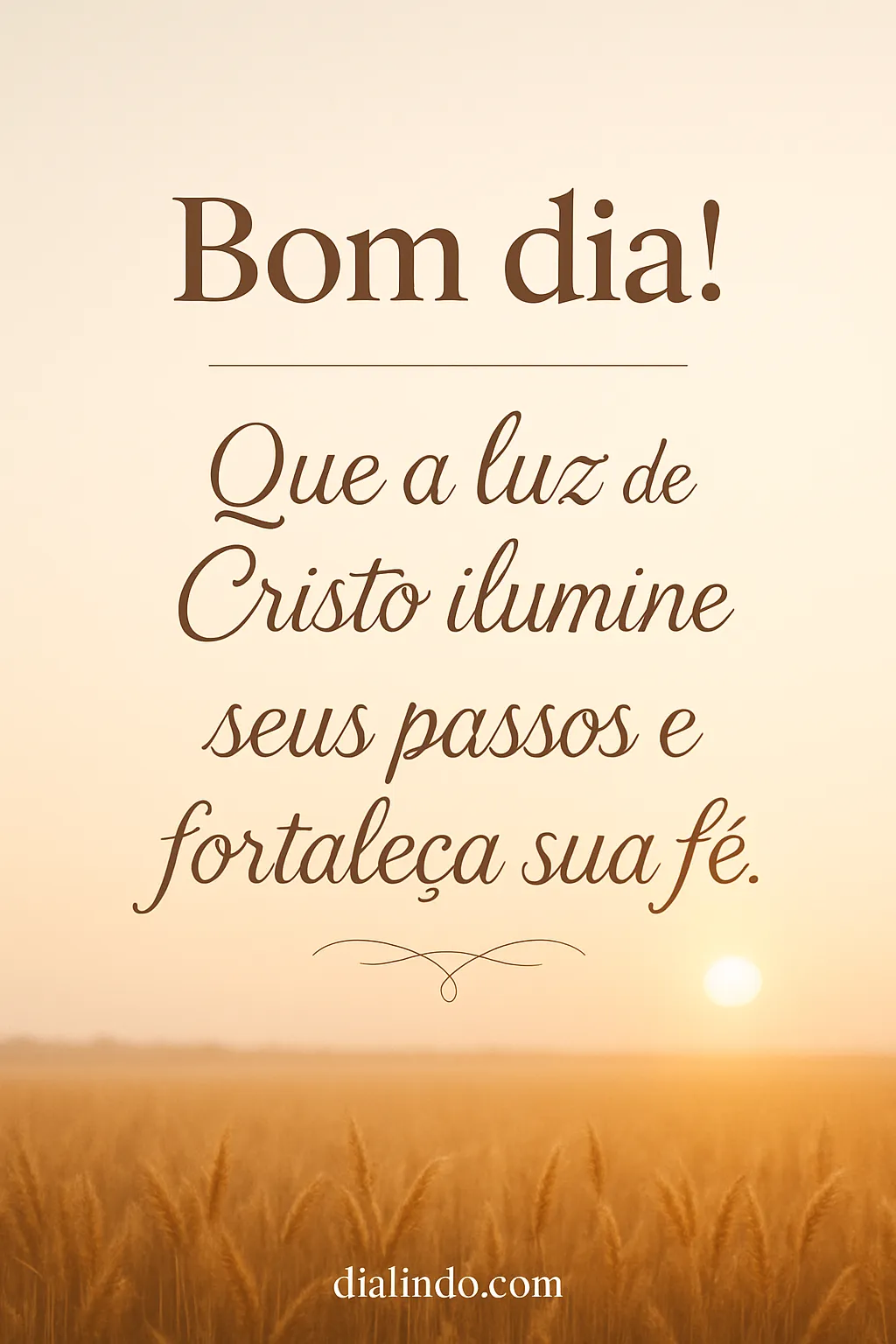 Passos Iluminados, Fé Radiante