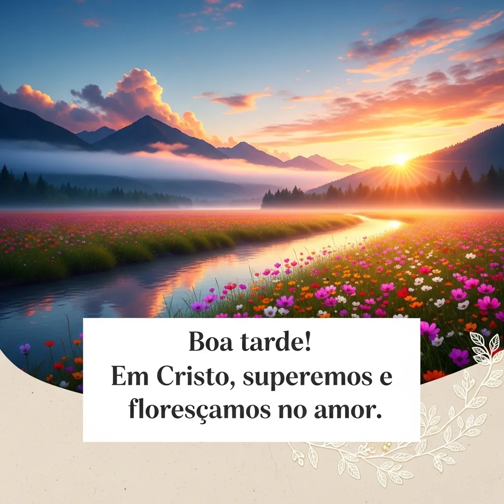 Florescer no Amor Superador.