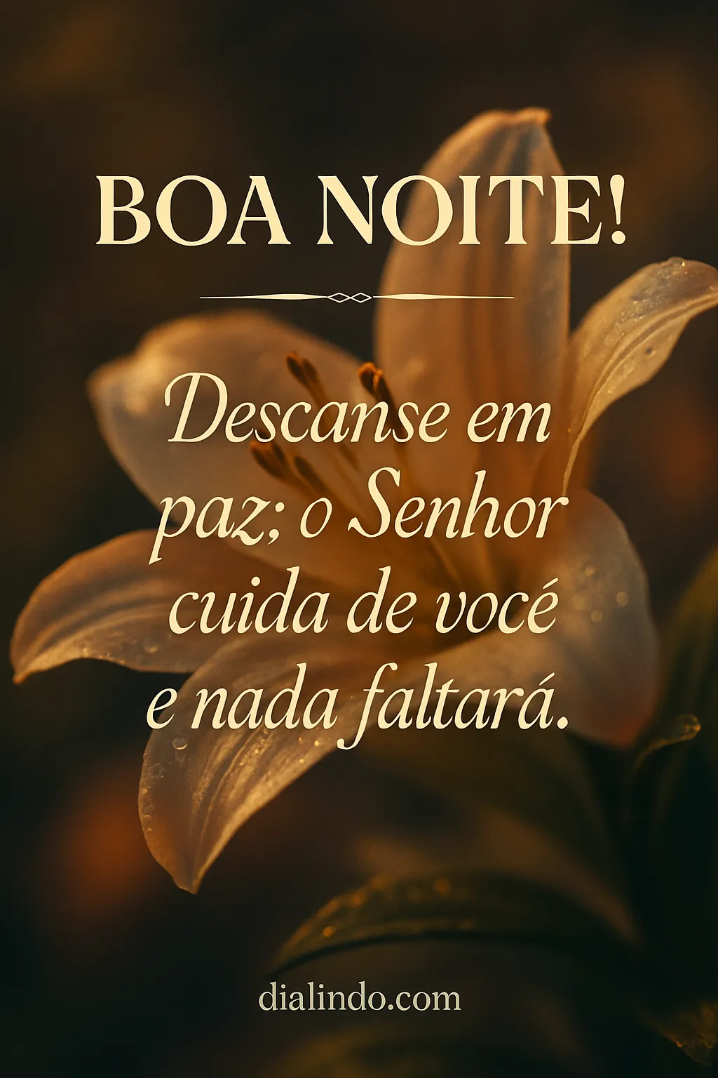 Amparo Divino no Descanso Noturno