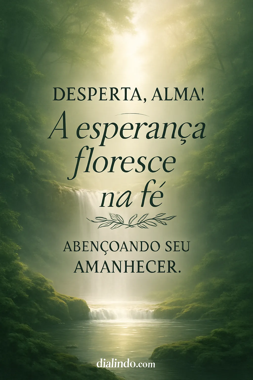 Amanhecer Abençoado da Fé Desperta