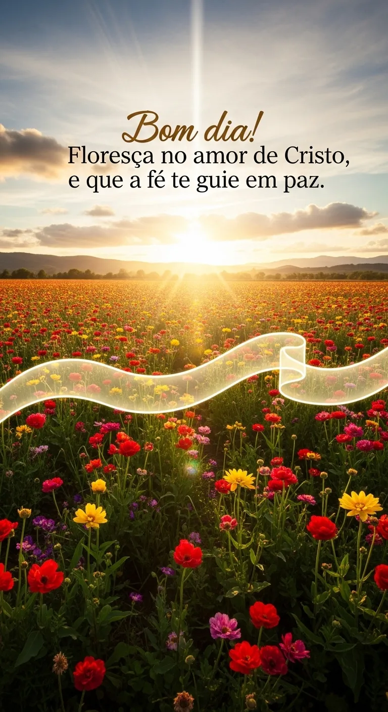 Amor florescido, fé pacífica.