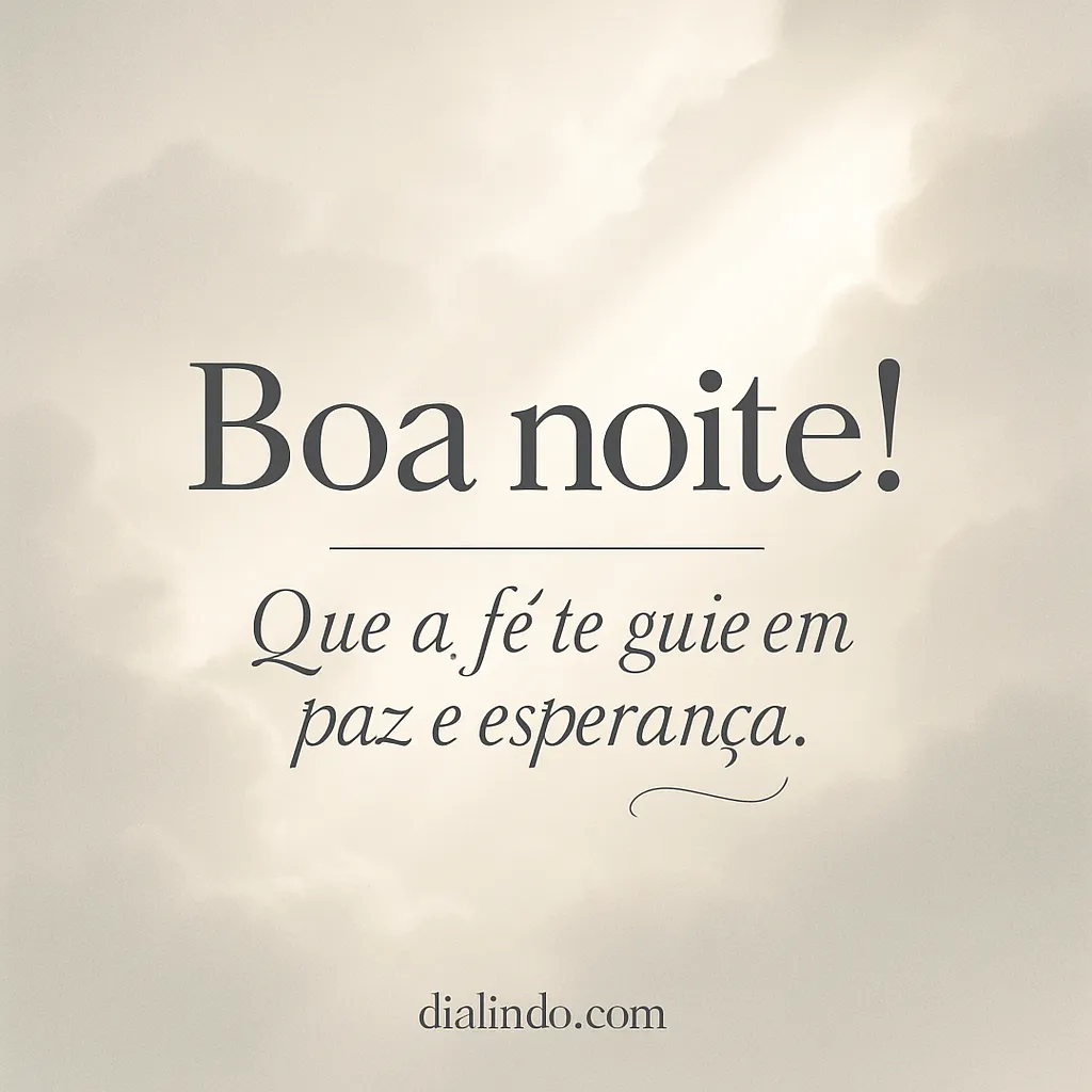 Fé, paz, esperança: trilha noturna.