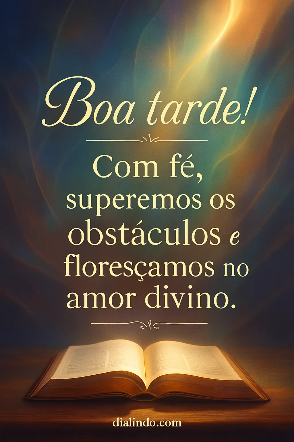 Amor Divino Floresce Obstáculos