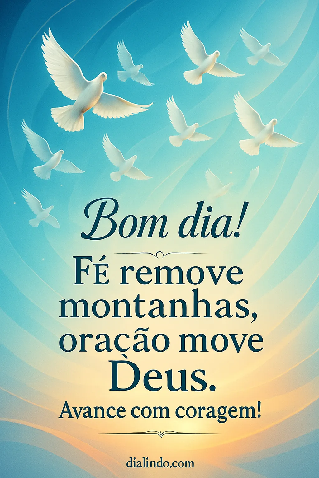 Fé, Oração, Coragem: Avance!