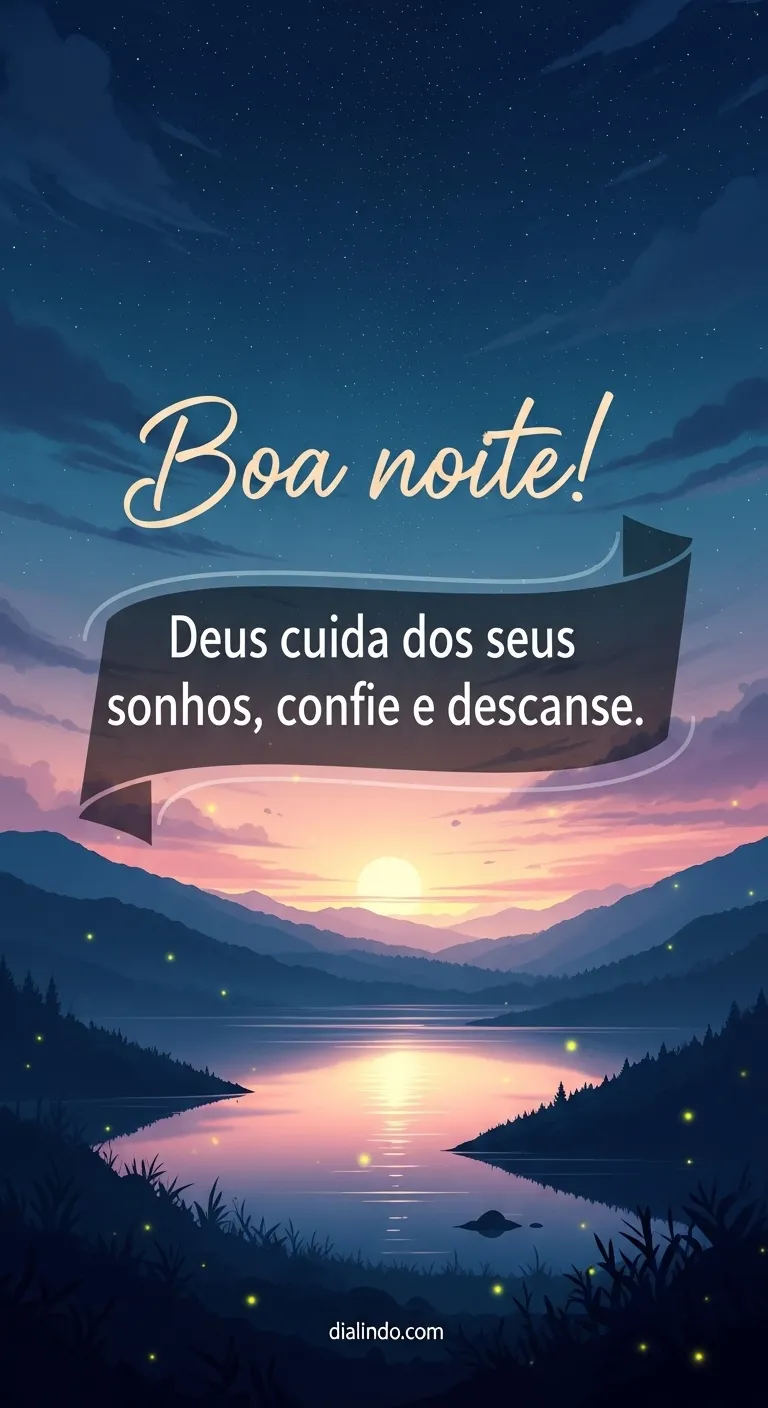 Sonhe, Descanse, Deus Guia.