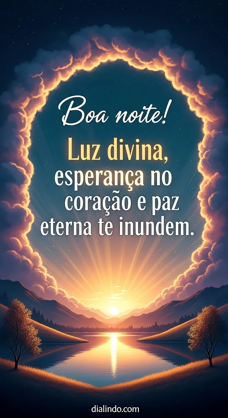 Noite banhada em eternidade.