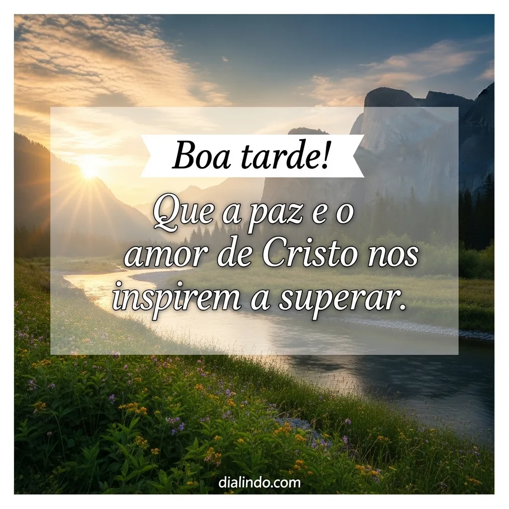 Cristo: Paz Amor Superação