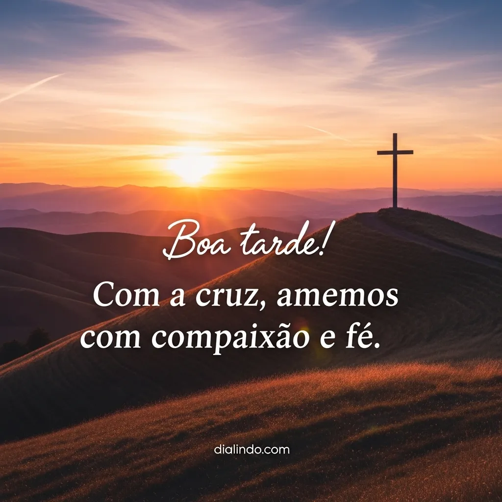 Cruz: Amor, Compaixão, Fé.