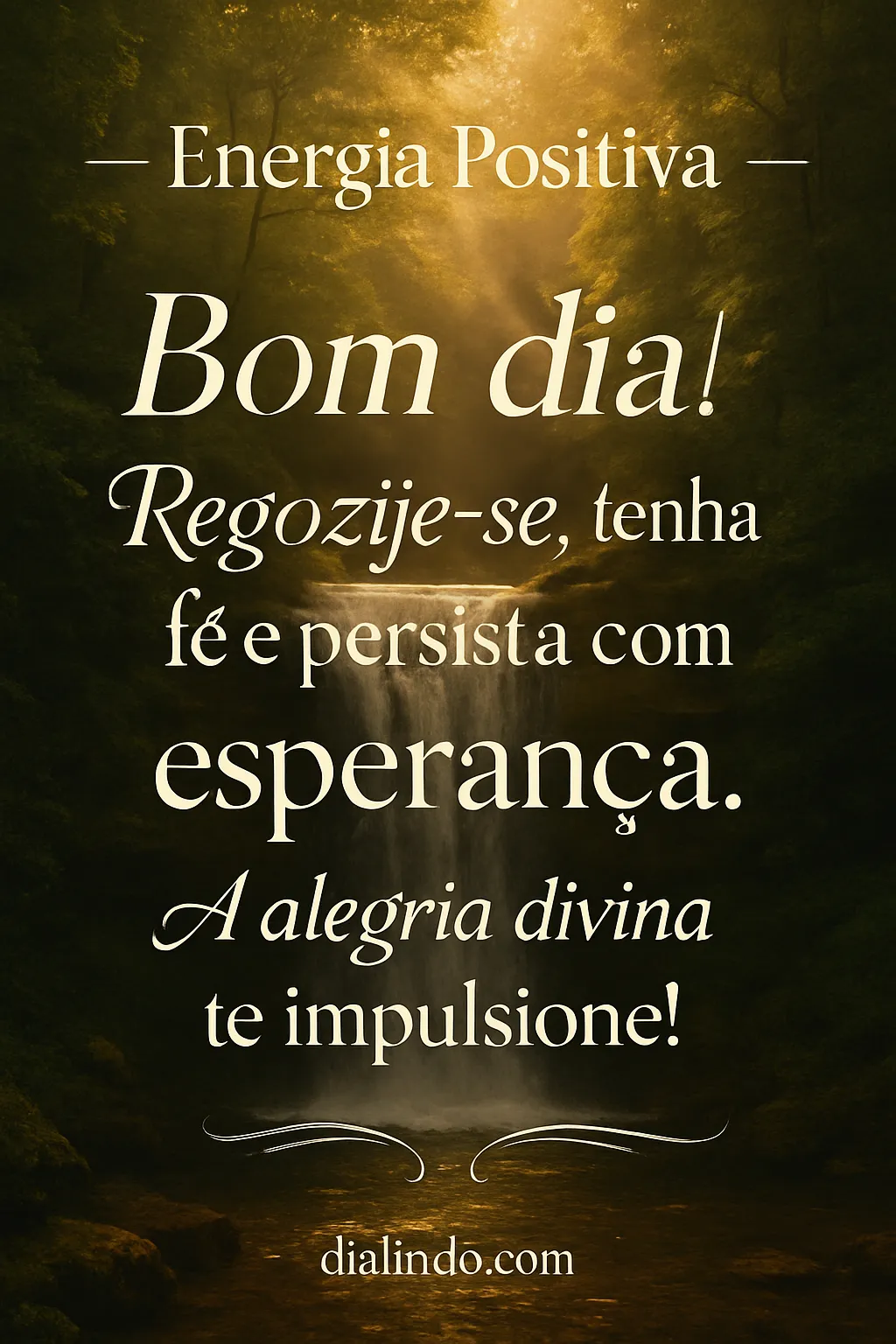 Impulso Divino: Fé Alegra e Persiste