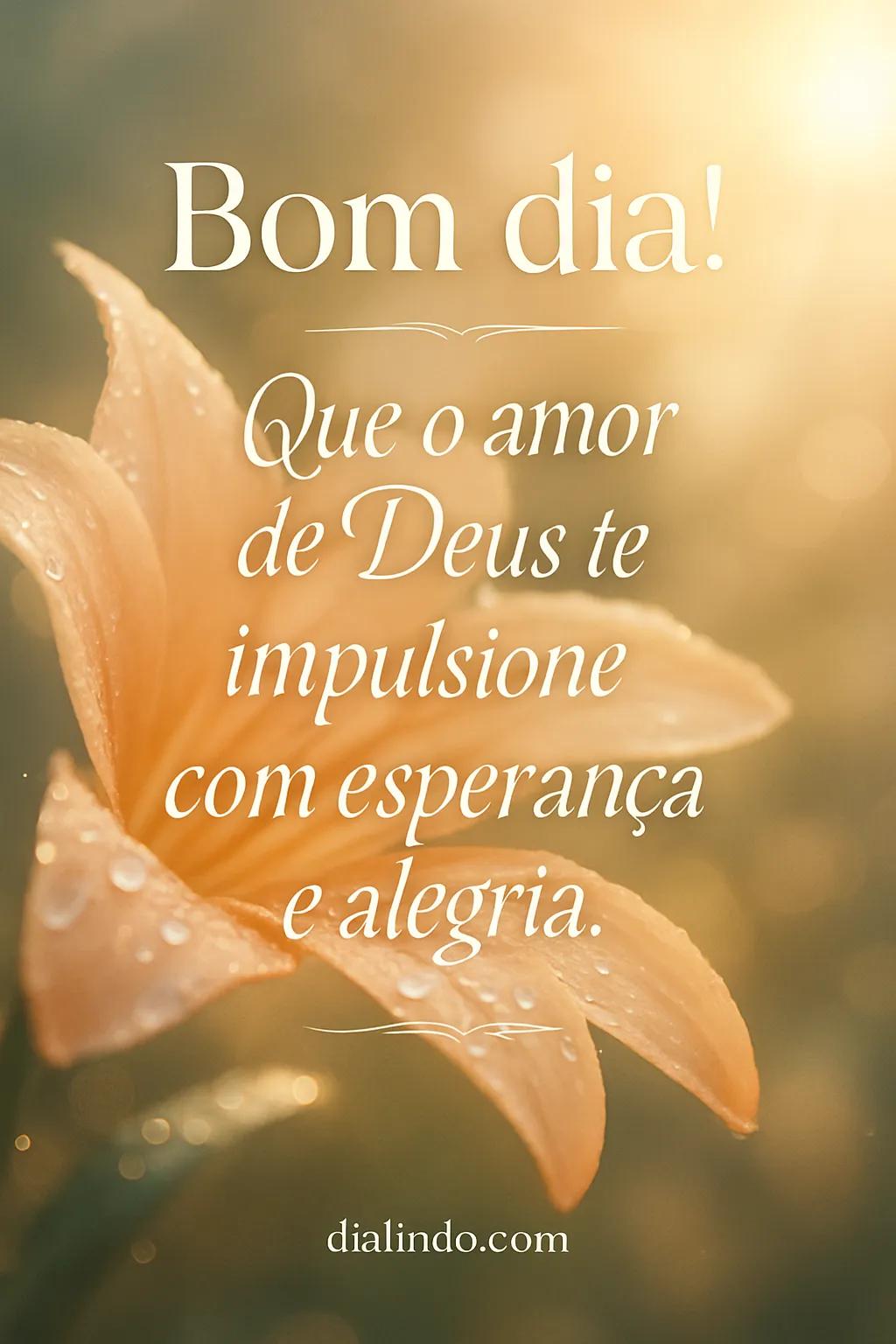 Amor Divino: Propulsor da Alma.