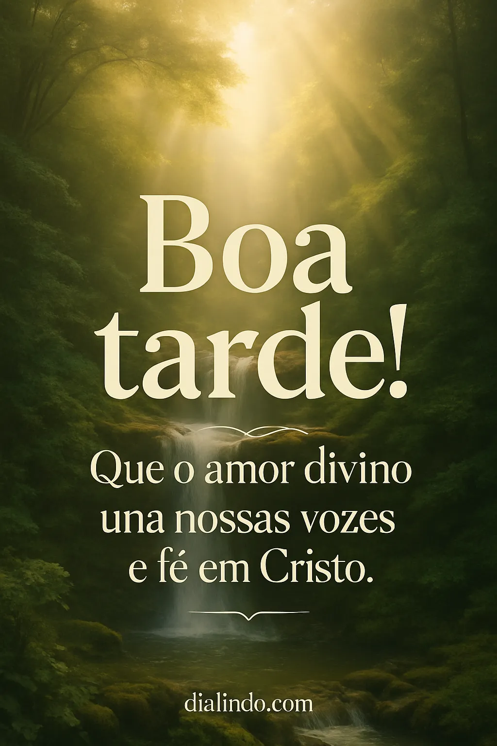 Vozes unidas no amor.