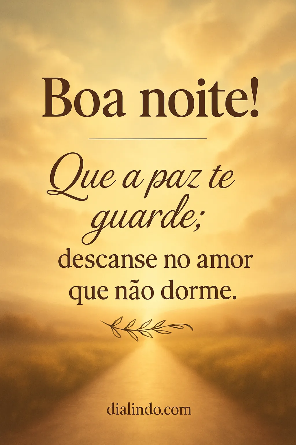 Amor Vigilante no Repouso.